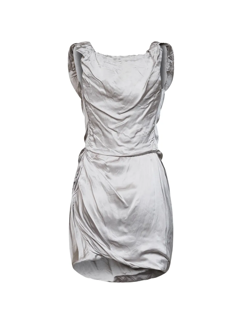 Vivienne Westwood twisted-effect mini dress Zilver
