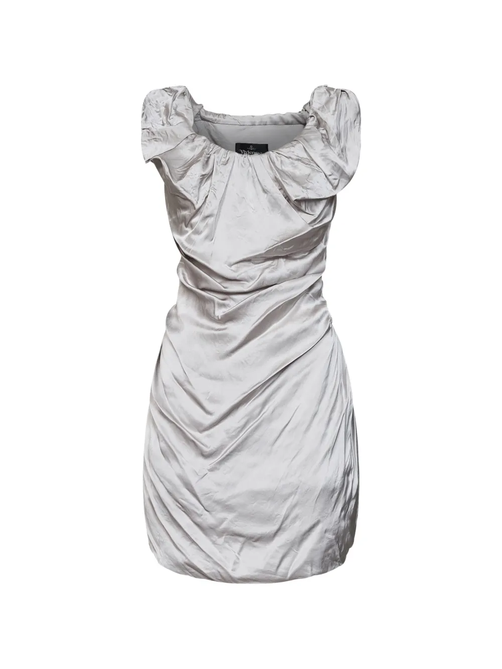 Vivienne Westwood twisted-effect mini dress Zilver