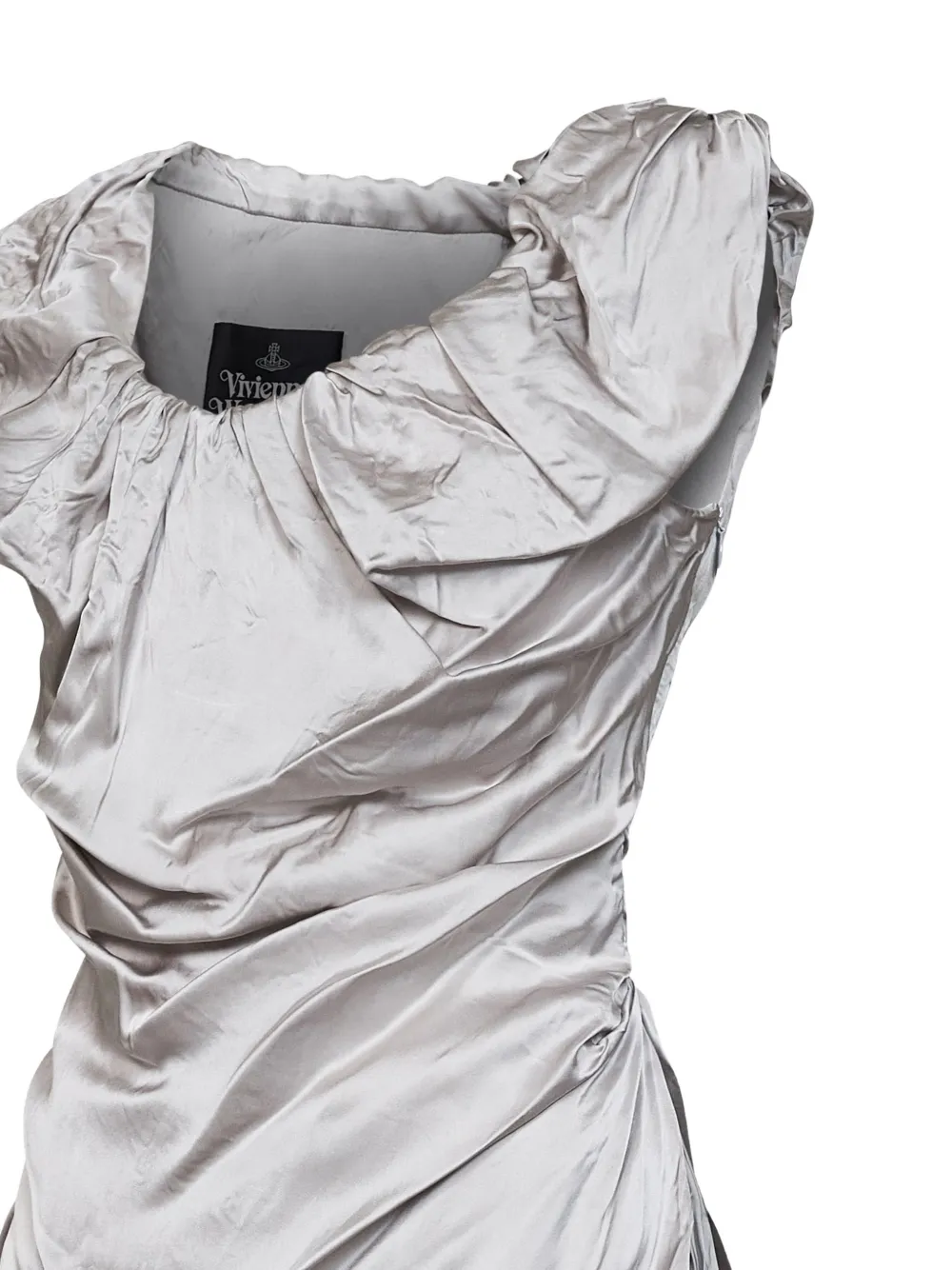 Vivienne Westwood twisted-effect mini dress Zilver