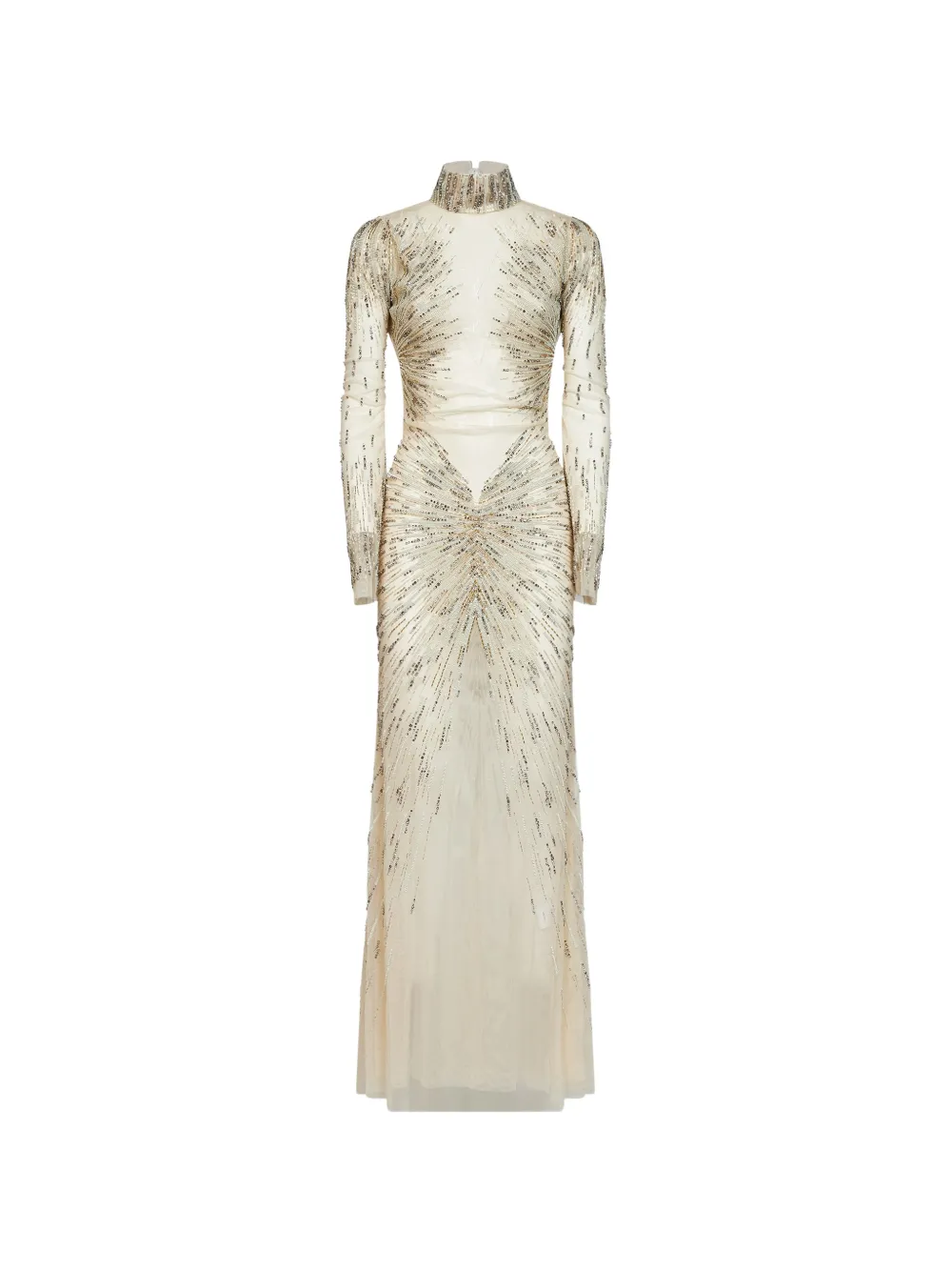 Amen bead-embellished sequined maxi dress