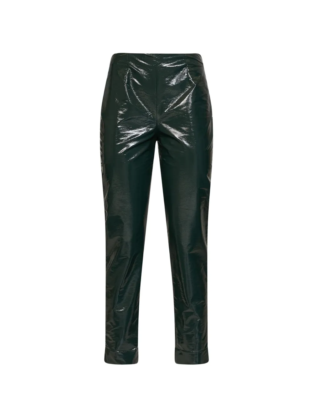 Gianluca Capannolo patent-effect slim-fit trousers - Verde