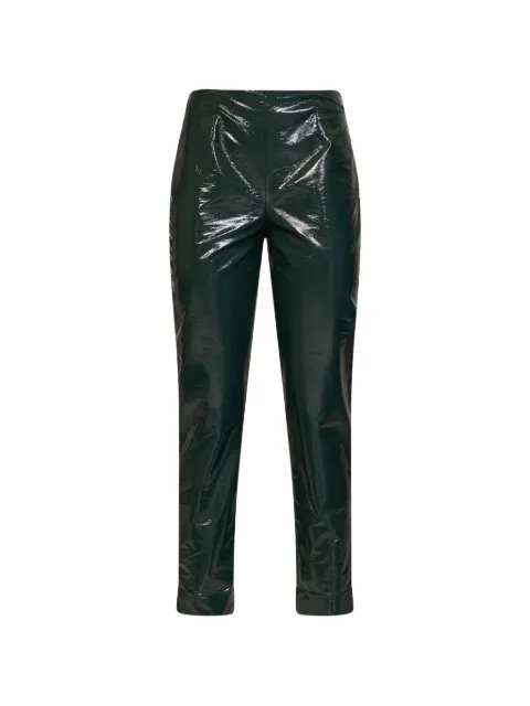 Gianluca Capannolo patent-effect slim-fit trousers