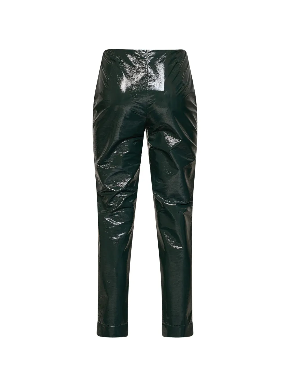 Gianluca Capannolo Slim-fit broek met lakleren effect Groen