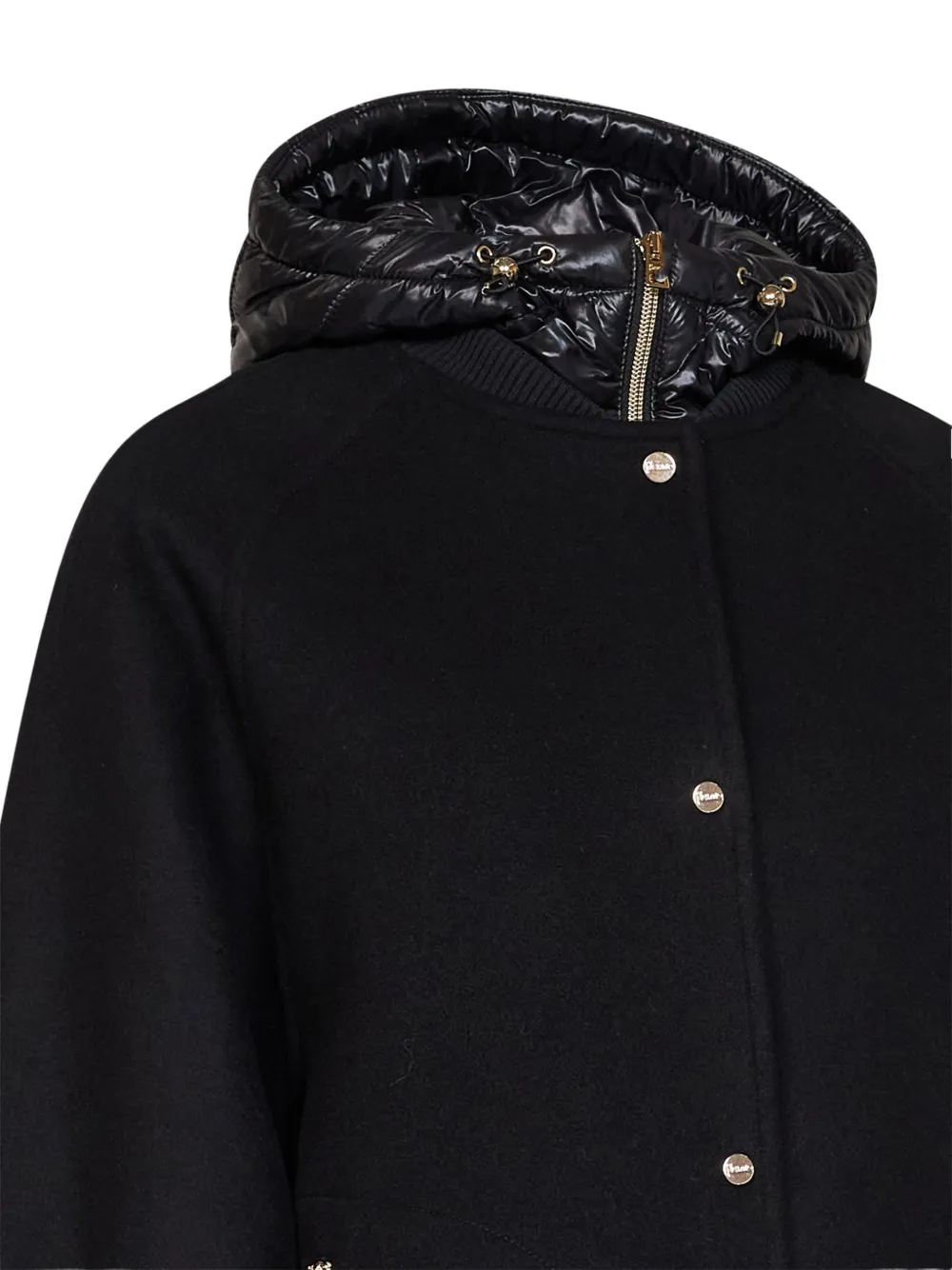 Herno Jas met raglan mouwen en capuchon Zwart