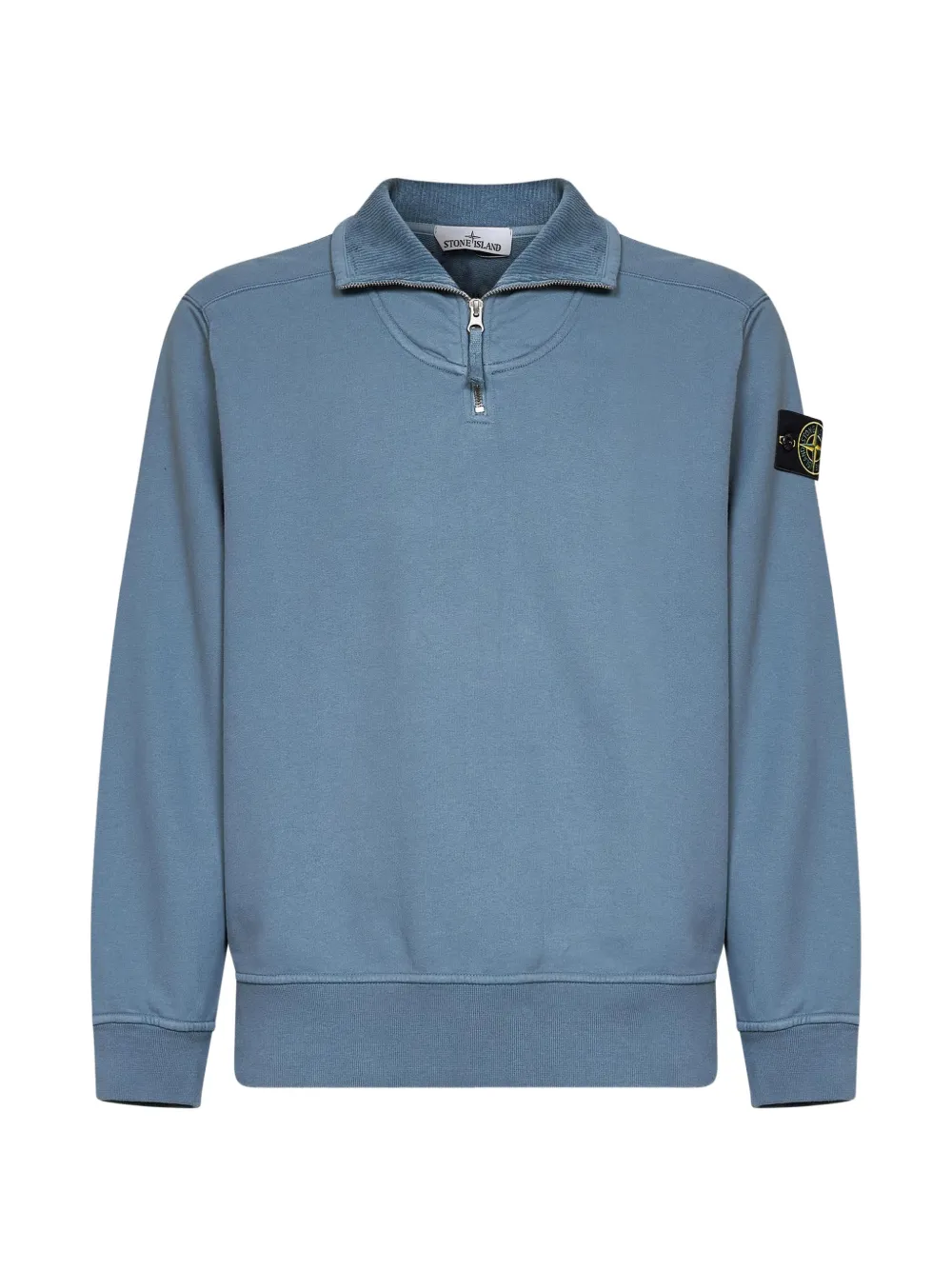 Stone Island 6100021 brushed organic-cotton fleece sweatshirt - Blu