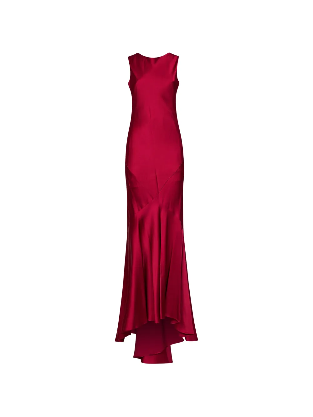Max Mara Mserum flared asymmetric dress - Rosso