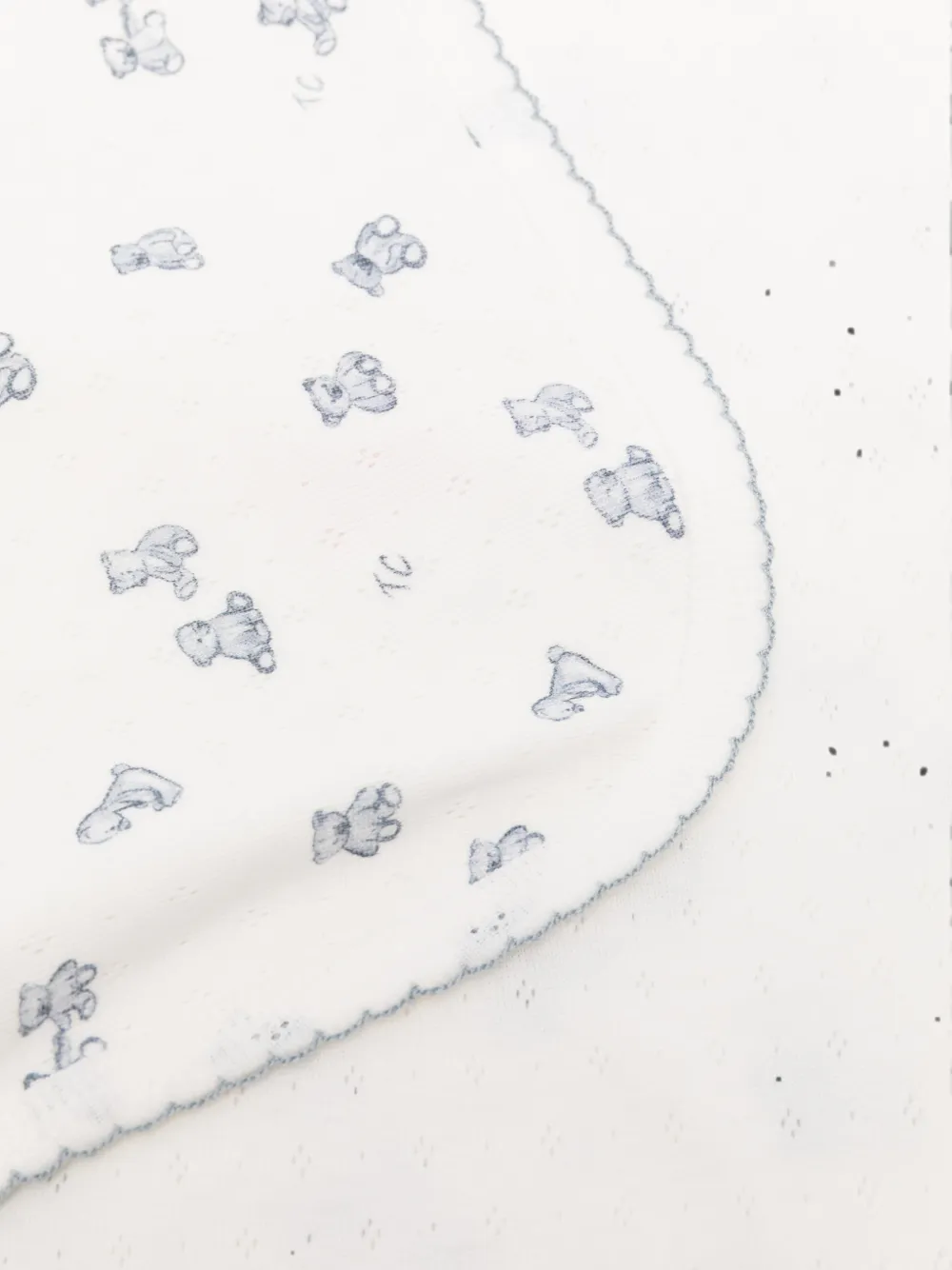 Tartine Et Chocolat teddy bear-print blanket - Bianco