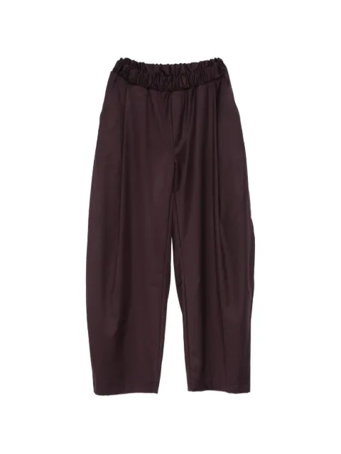 IMPERIAL elasticated-waistband wide-leg trousers