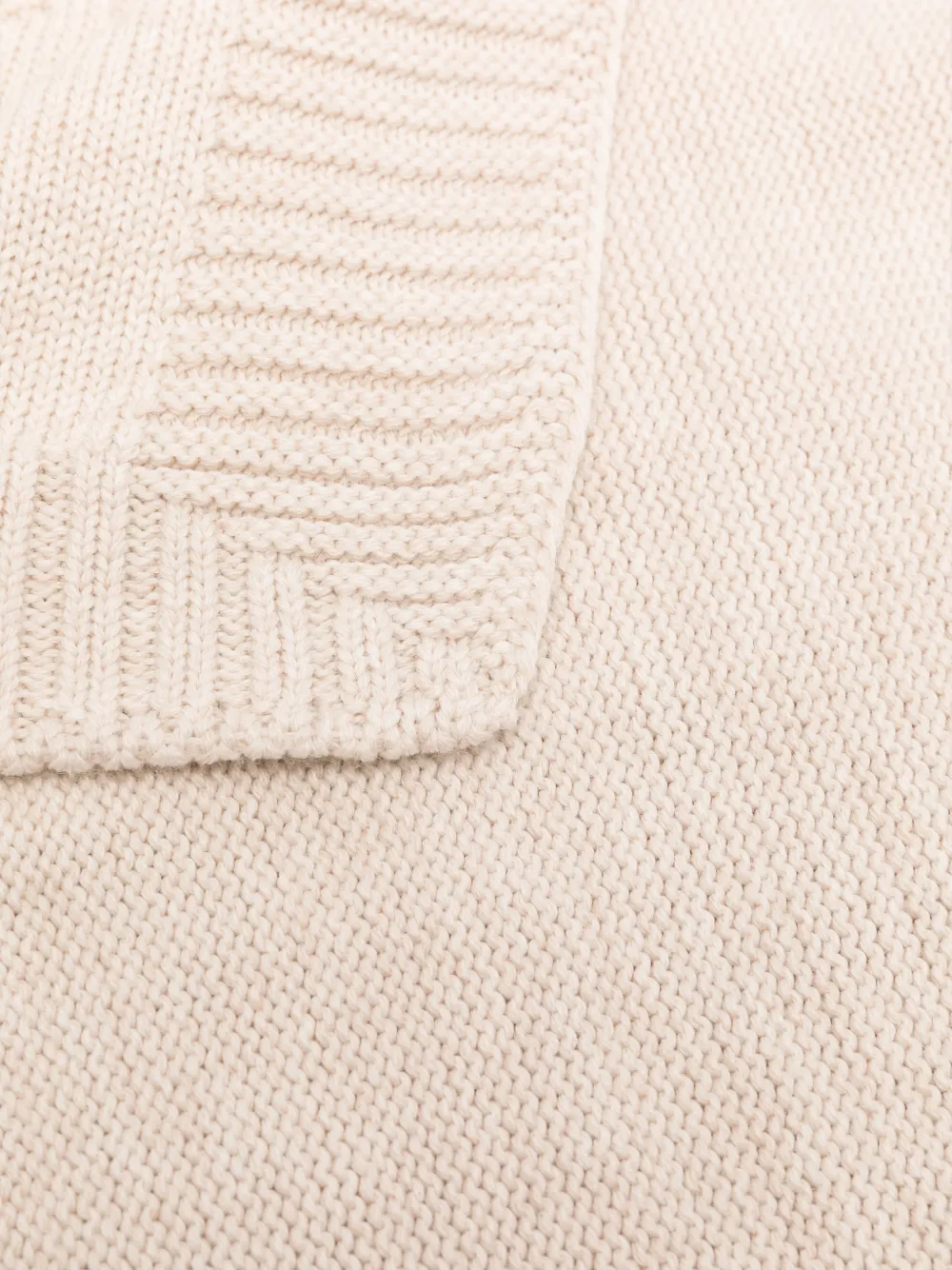 Tartine Et Chocolat hedgehog-intarsia knitted blanket - Toni neutri