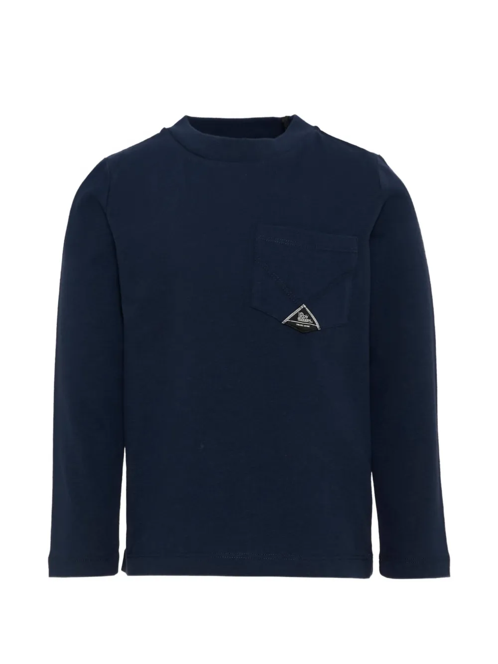 Roy Rogers Kids long-sleeved chest-pocket T-shirt - Blu
