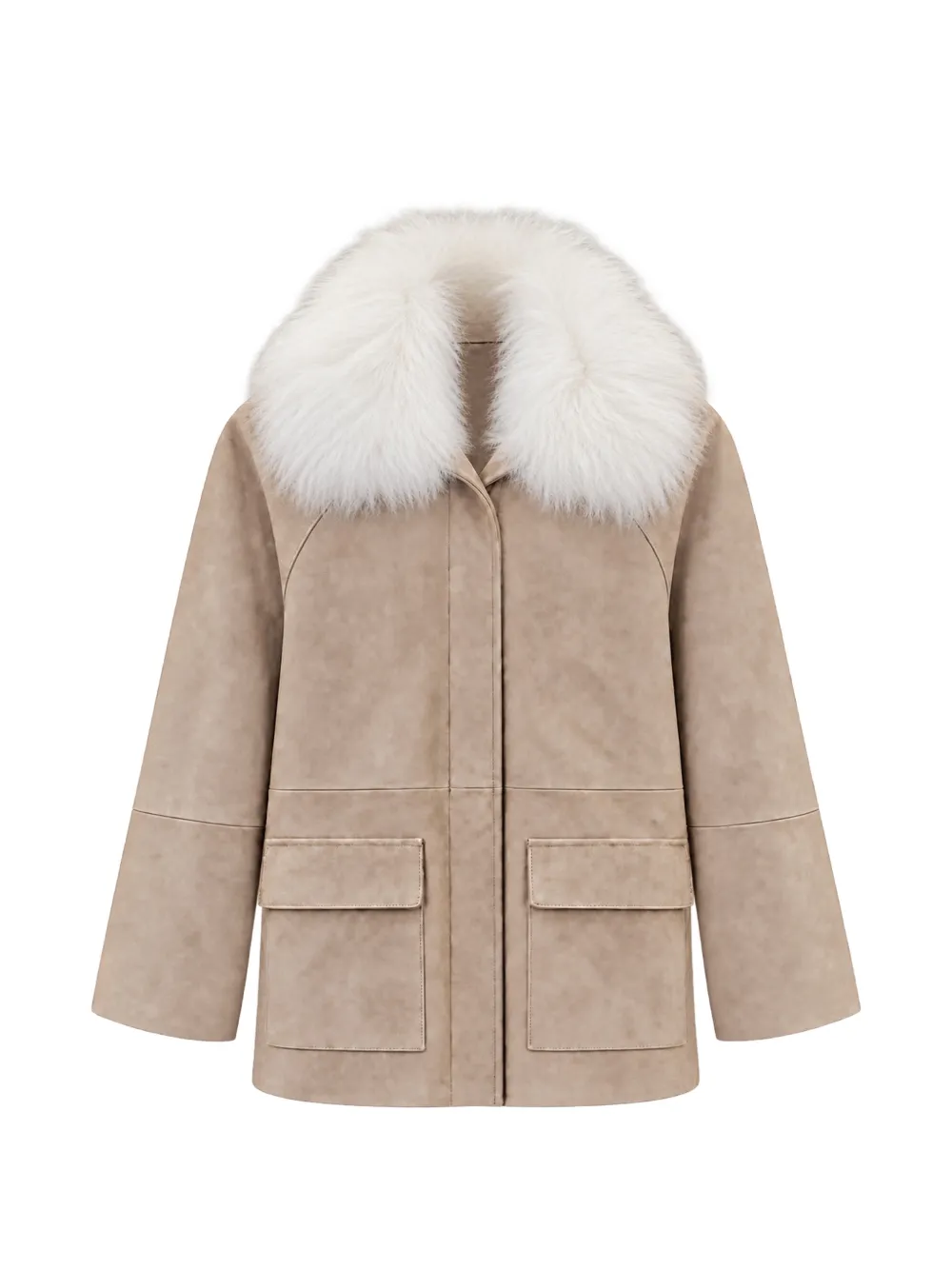 Susanna Chow Raegan suede jacket - Toni neutri