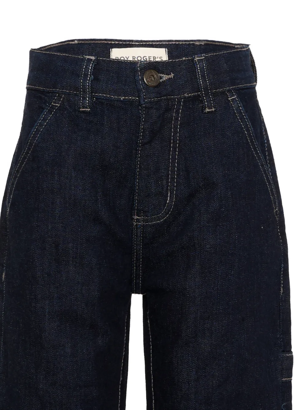 Roy Rogers Kids multi-pocket wide-leg jeans Blauw
