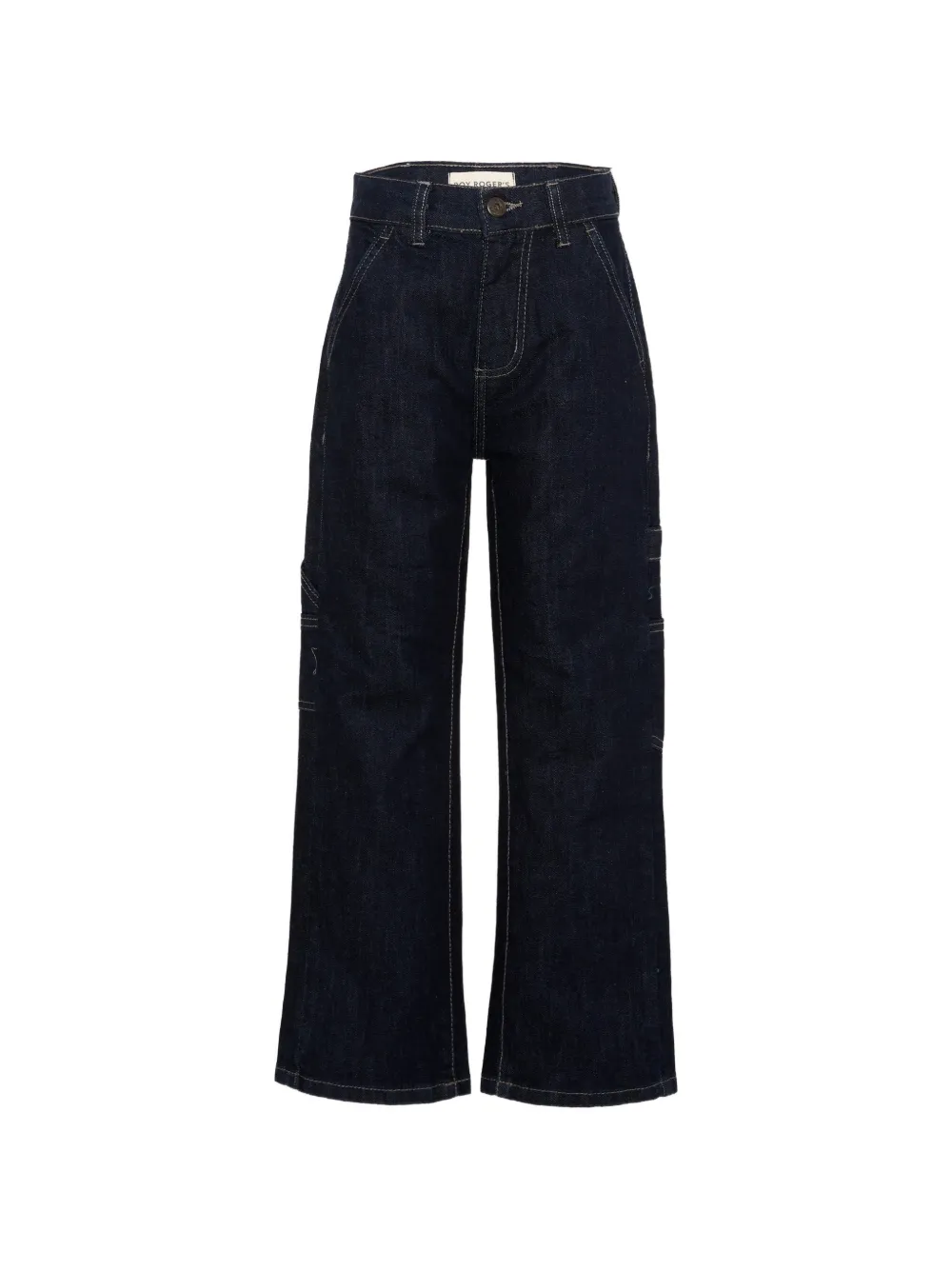 Roy Rogers Kids multi-pocket wide-leg jeans - Blu