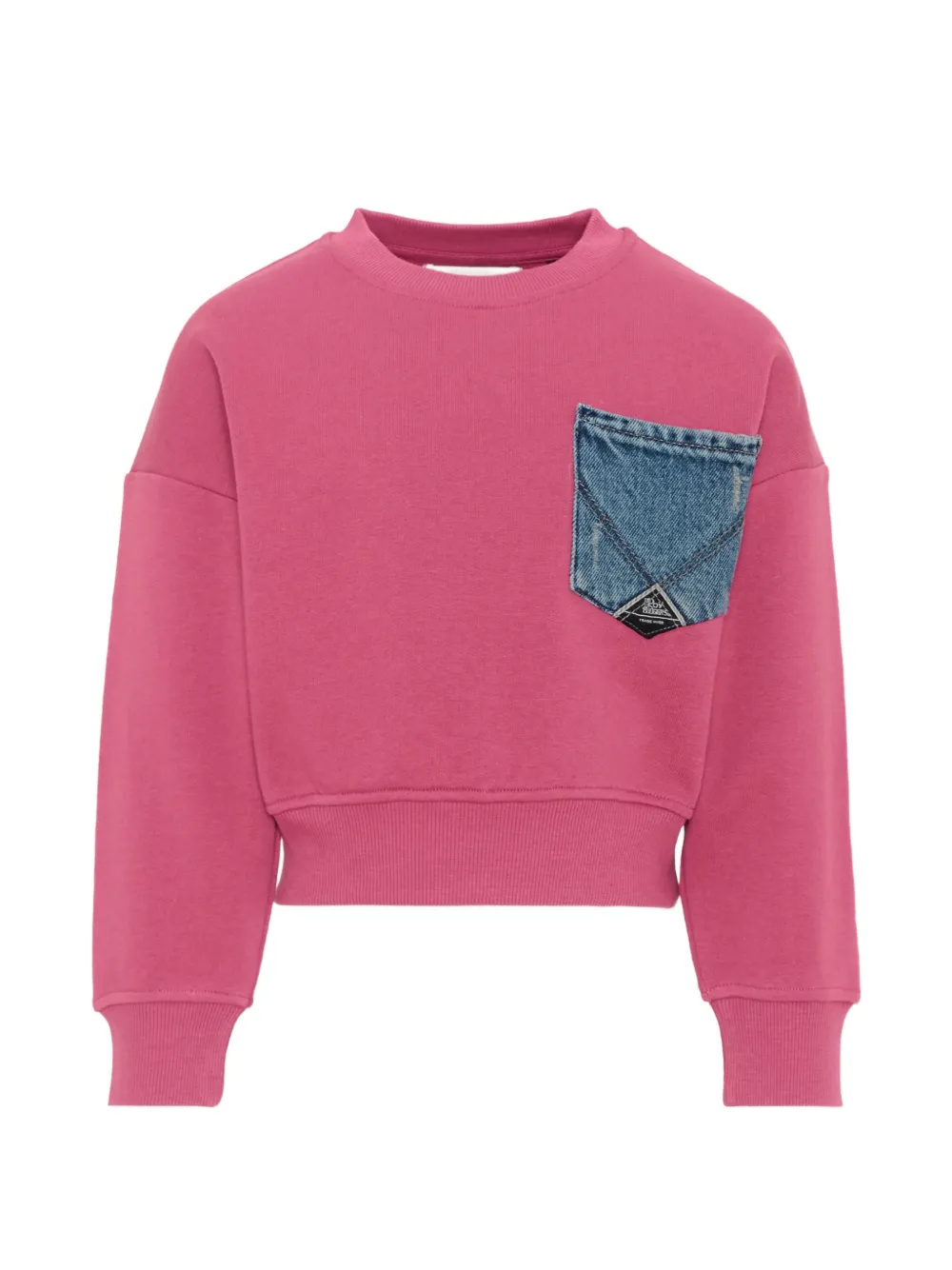 Roy Rogers Kids denim-pocket sweatshirt - Rosa