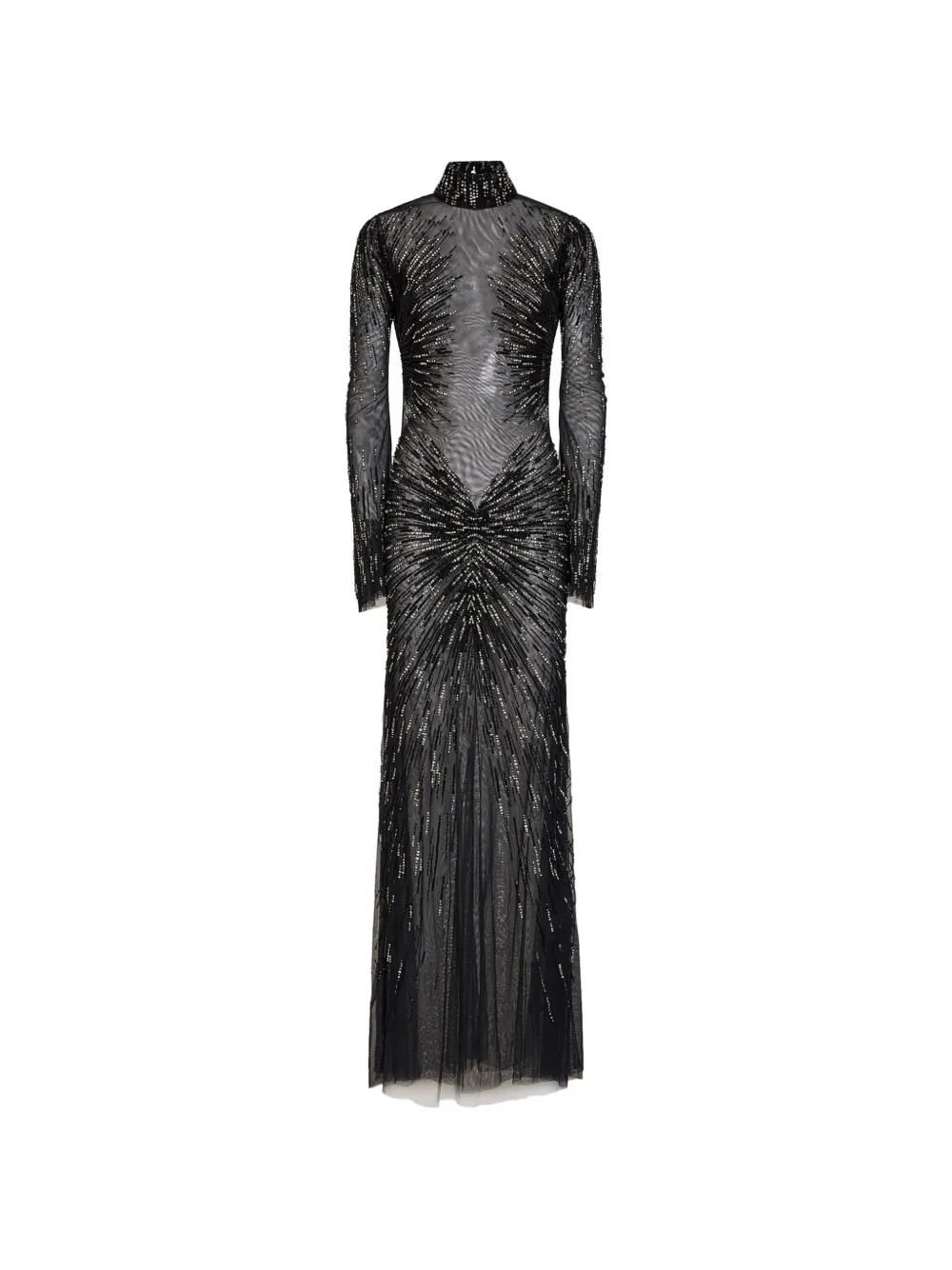 Amen sequin-embellished long-sleeve maxi dress