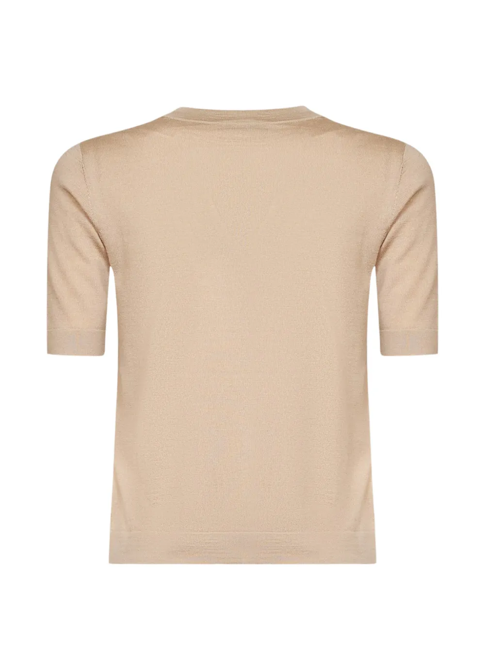 Weekend Max Mara Trui met ronde hals en korte mouwen Beige