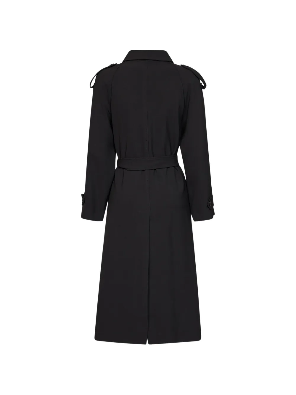 Blanca Vita Jas met raglan mouwen en ceintuur Zwart