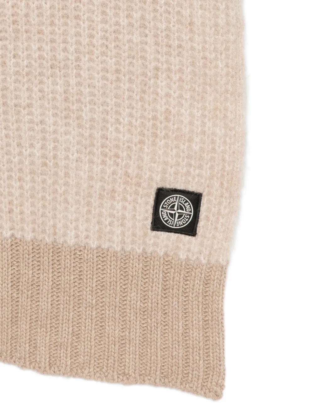 Stone Island Sjaal met logopatch Beige