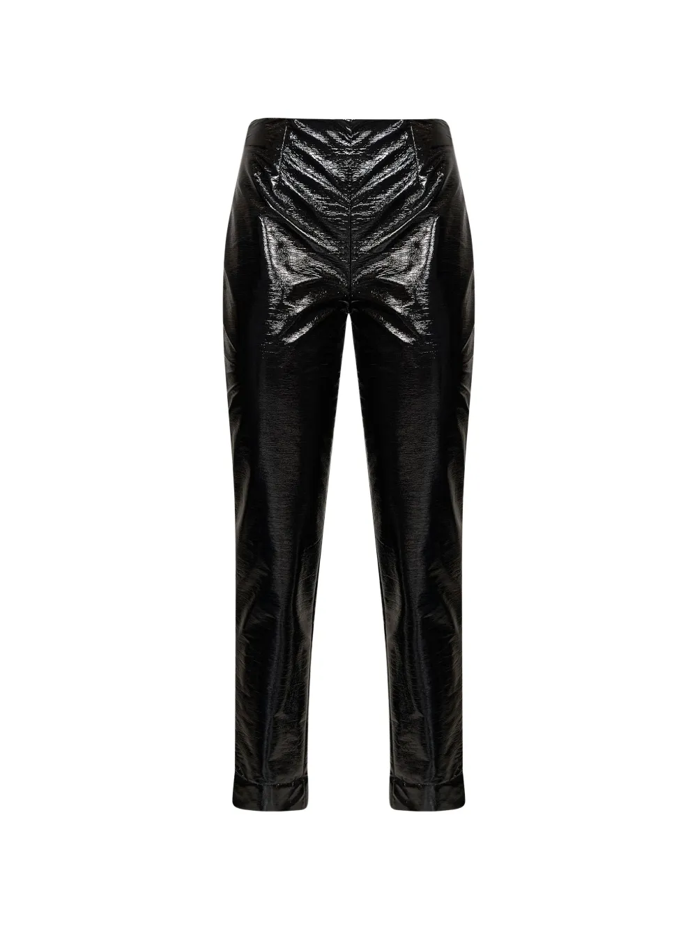 Gianluca Capannolo patent-effect trousers - Nero