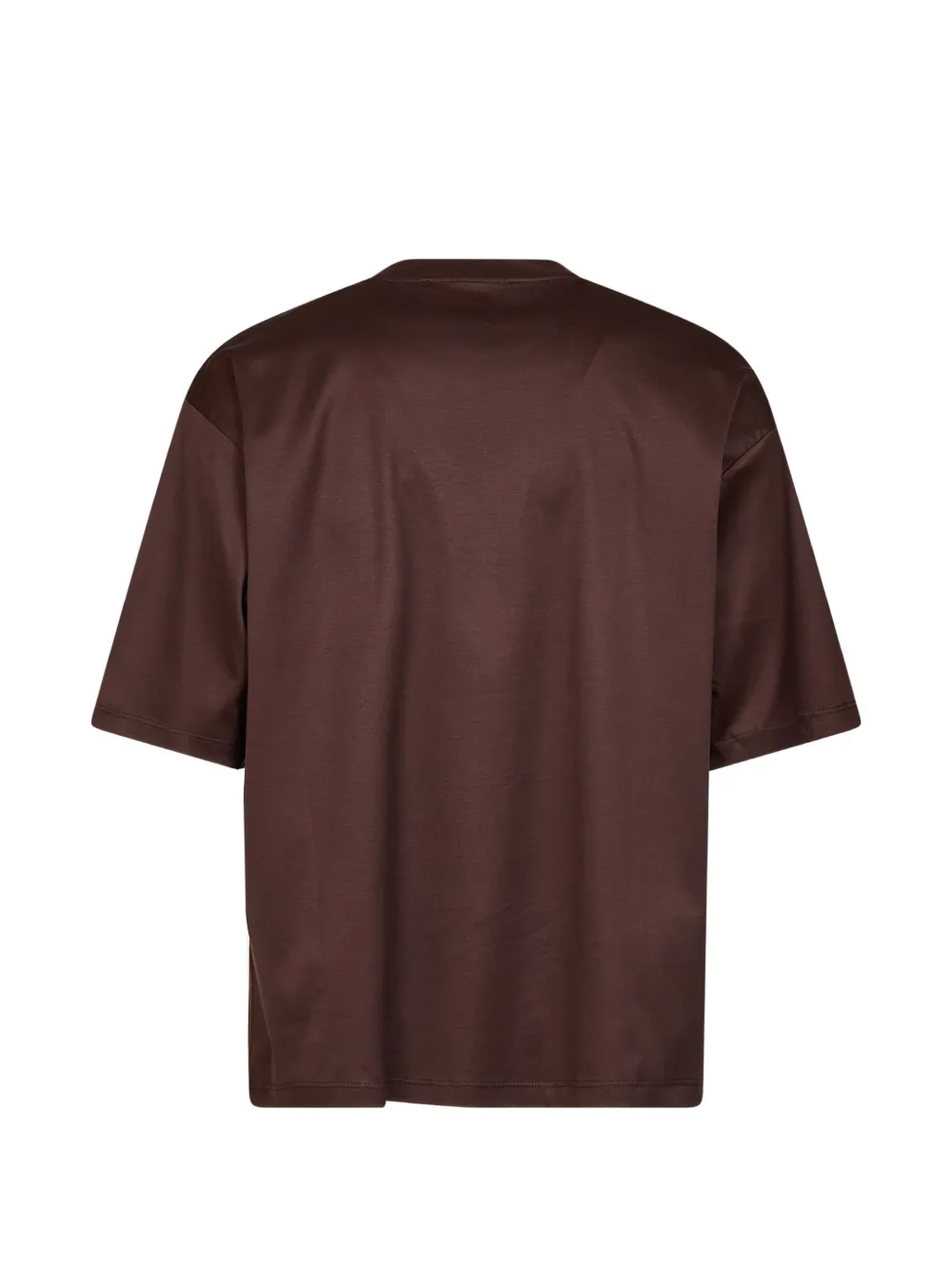 Costumein T-shirt met geborduurd logo Bruin