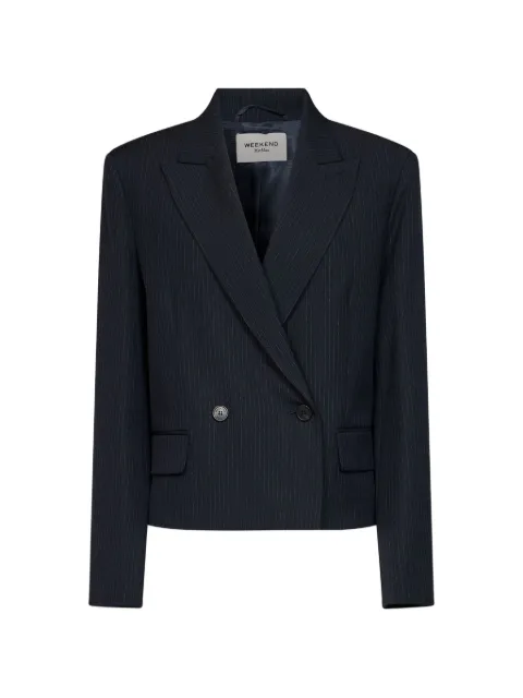 Weekend Max Mara Canapa pinstripe double-breasted blazer