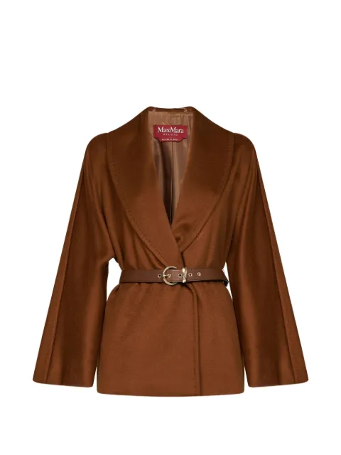 Max Mara Abissi belted shawl-collar jacket