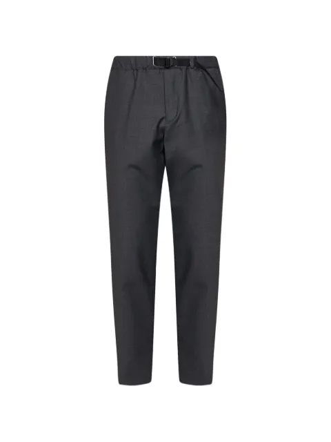 White Sand belted tapered-leg trousers