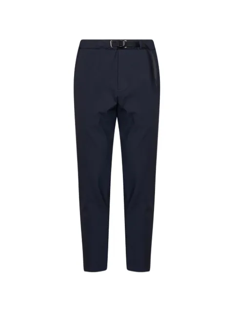 White Sand belted straight-leg trousers