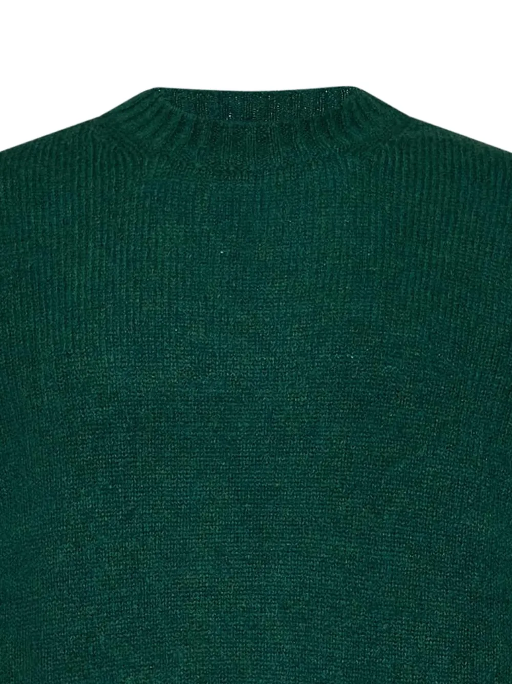 NN07 Lee trui met geribbelde afwerking Groen