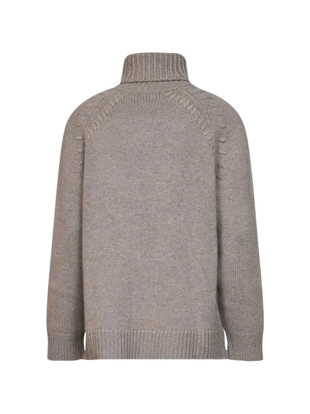 P.A.R.O.S.H. Kabelgebreide trui met raglan mouwen Beige