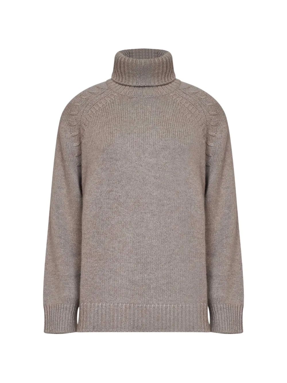 P.a.r.o.s.h Cable-knit Raglan-sleeve Sweater In Neutrals