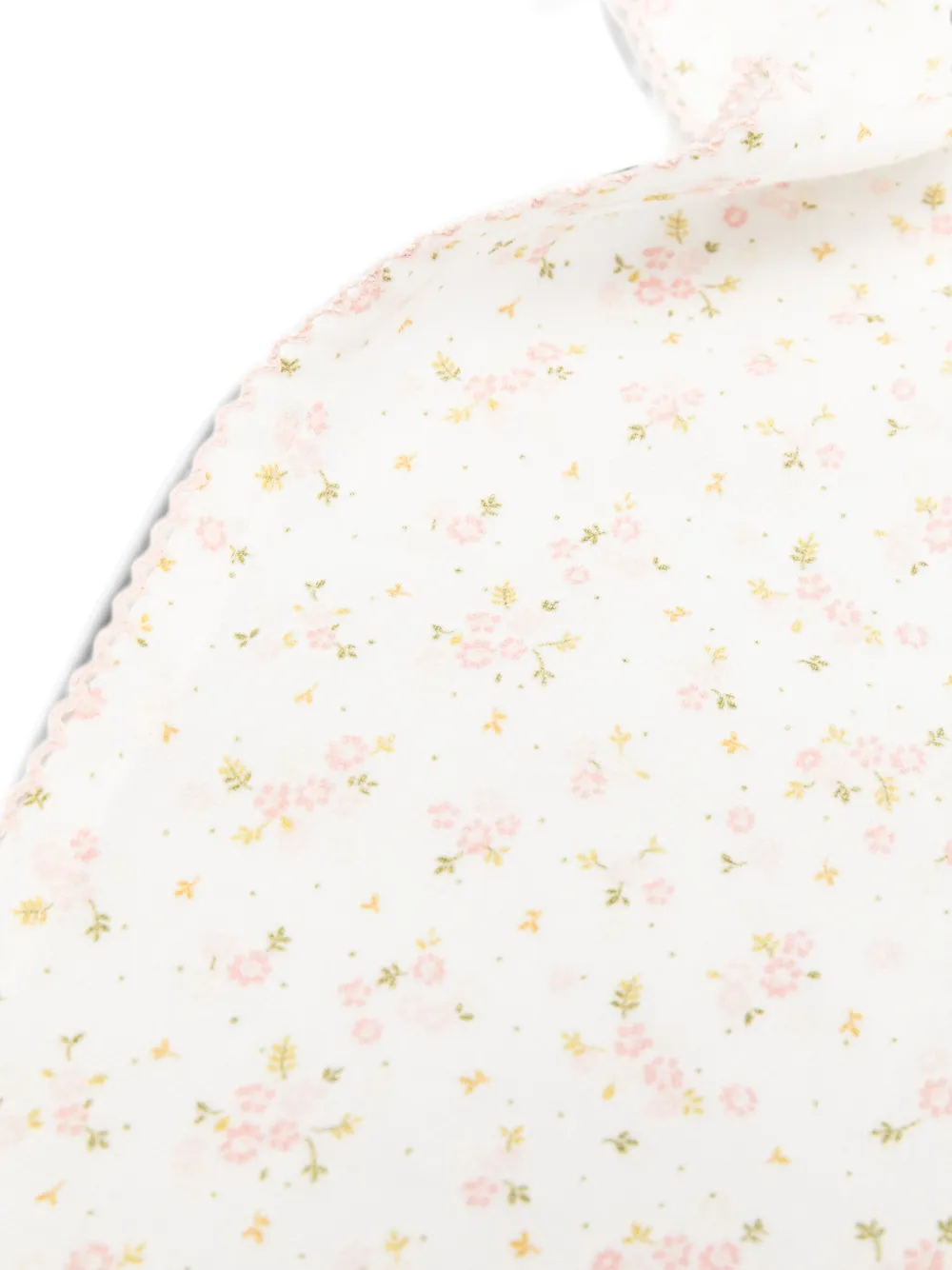 Tartine Et Chocolat Geborduurde deken met bloemen-print Wit