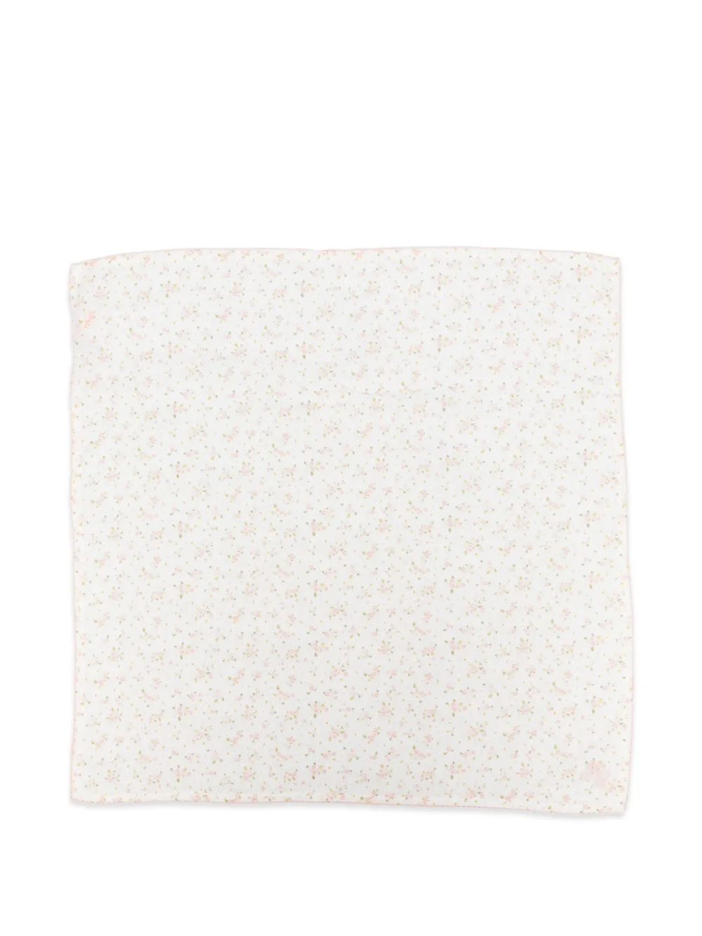 Tartine Et Chocolat floral-print embroidered blanket - Bianco