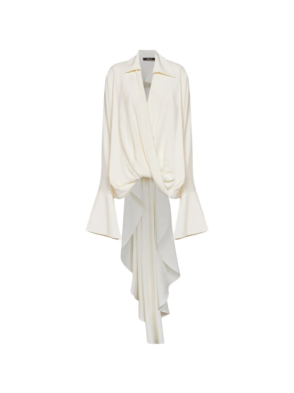 Amen wrap-front asymmetric shirt