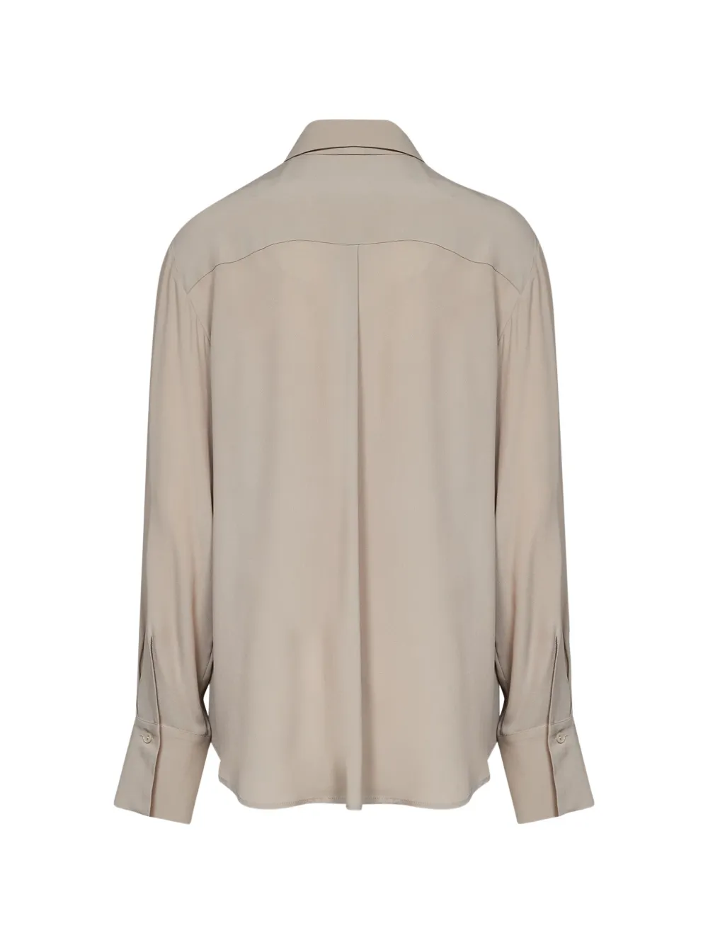 P.A.R.O.S.H. Blouse met strik Beige