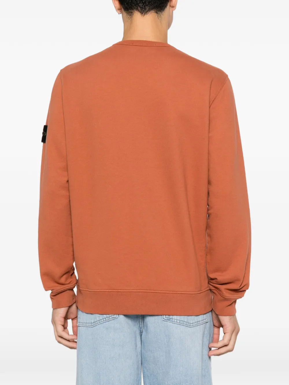 Stone Island Compass trui met ronde hals en patch Oranje