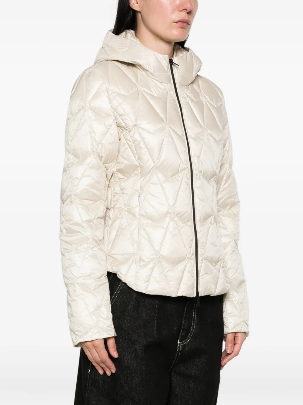 Moose Knuckles Iceberg quilted hooded jacket Beige
