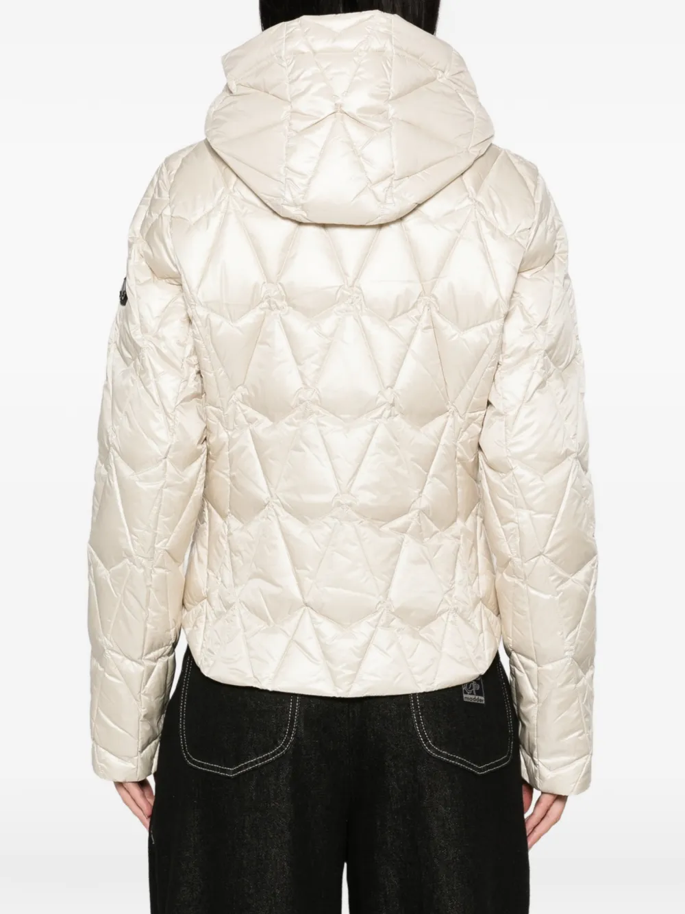Moose Knuckles Iceberg quilted hooded jacket Beige