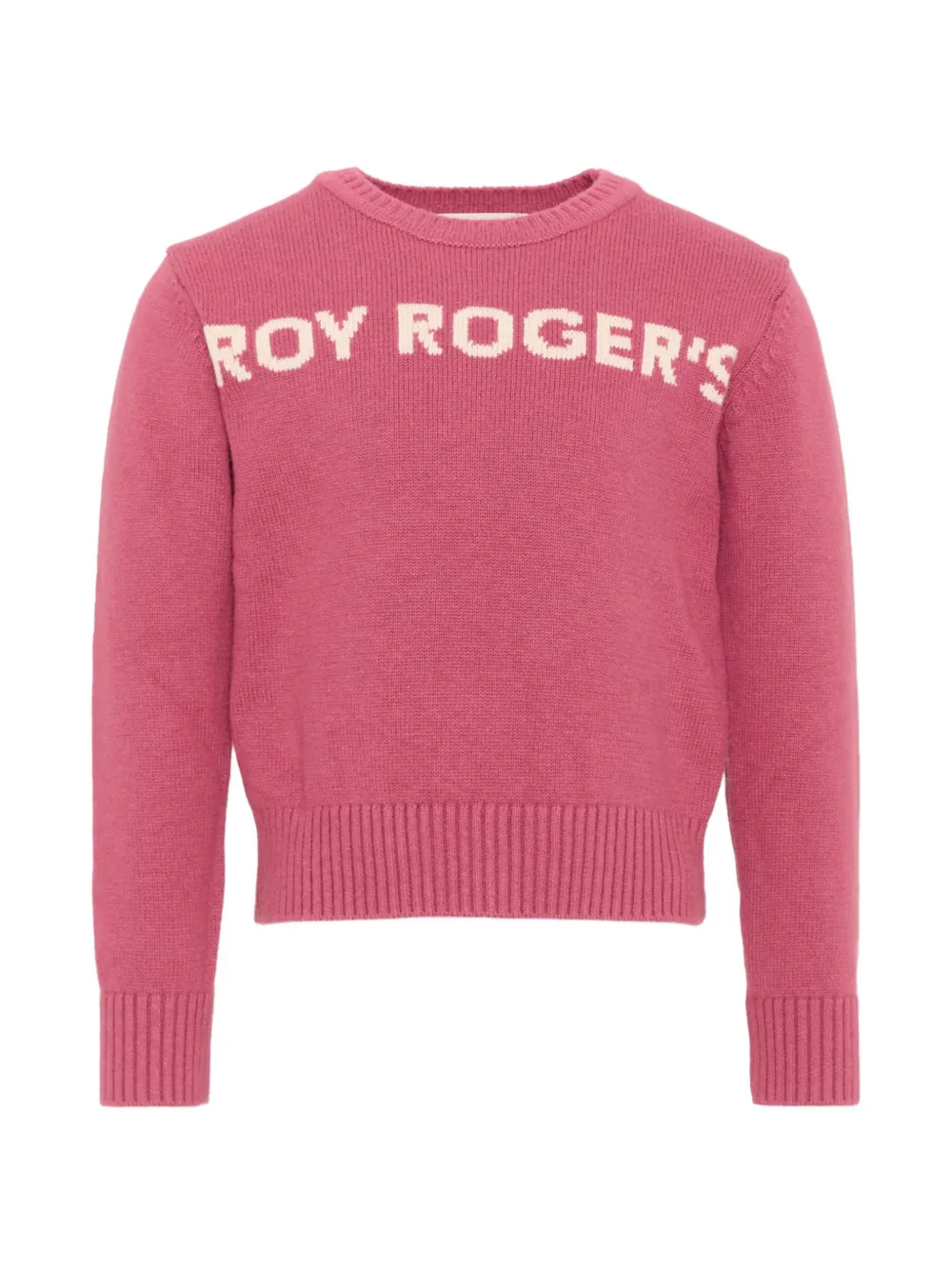 Roy Rogers Kids intarsia-logo knitted sweater - Rosa