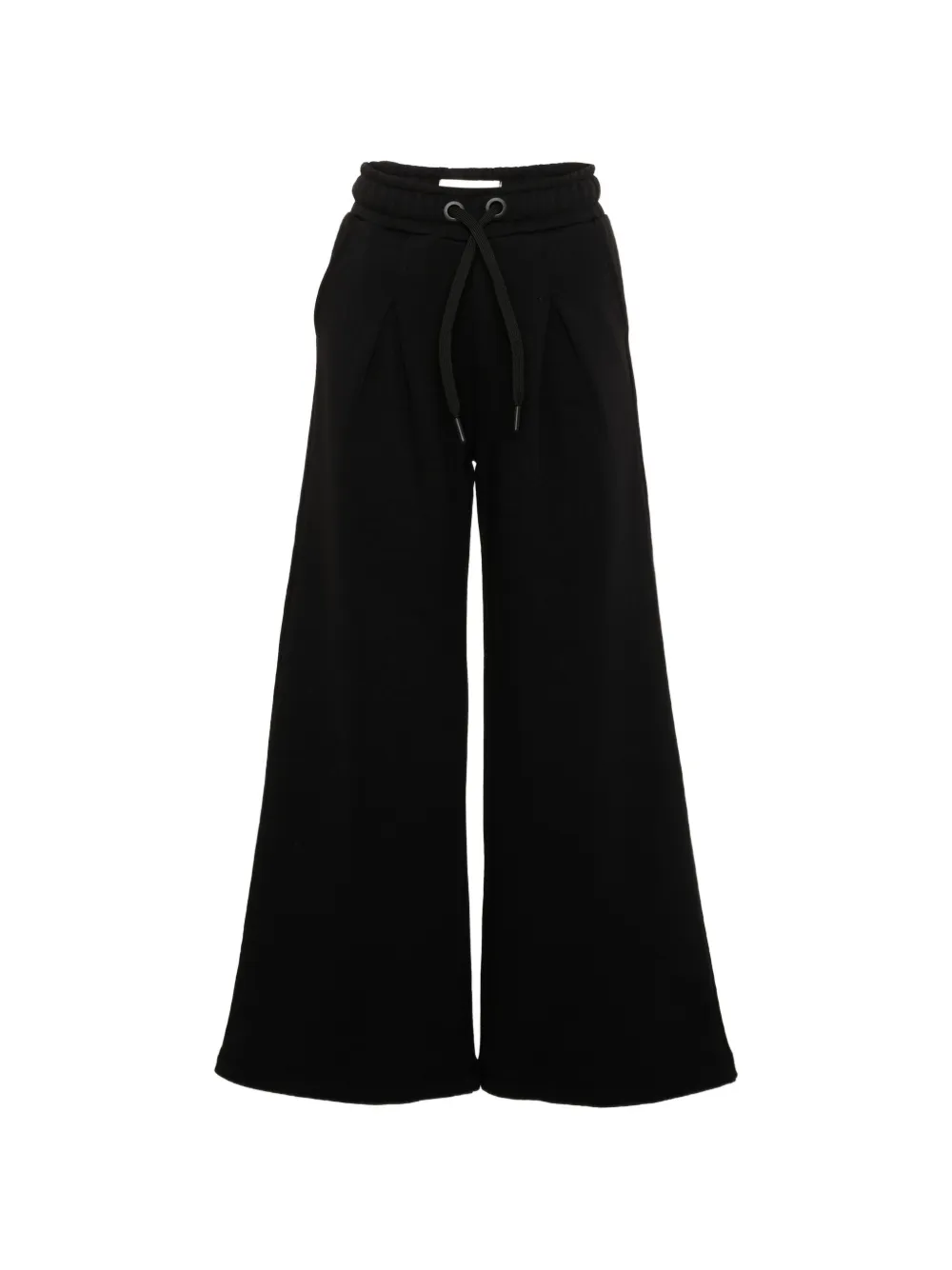 Roy Rogers Kids pleated drawstring wide-leg track pants - Nero