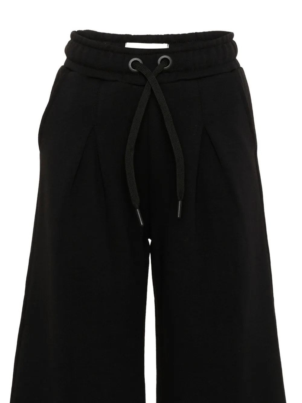 Roy Rogers Kids Geplooide trainingsbroek met wijde pijpen en trekkoord Zwart