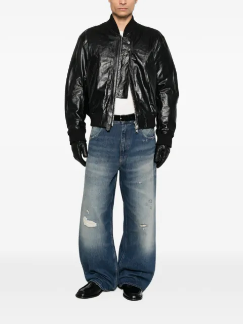 Sunflower distressed-effect wide-leg jeans
