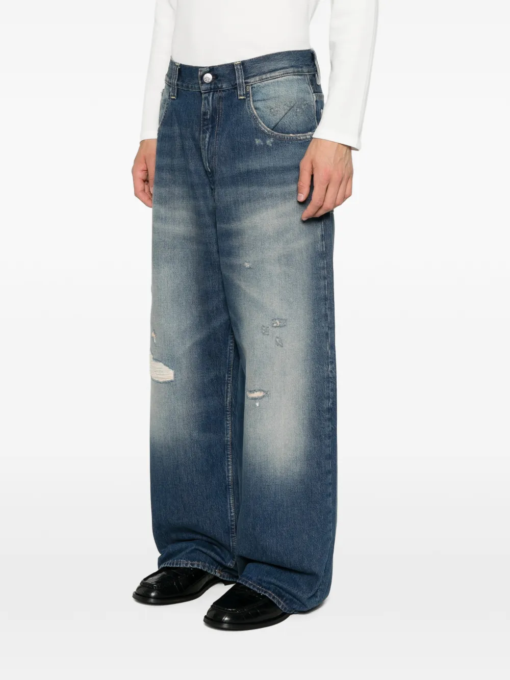 Sunflower Jeans met wijde pijpen Blauw