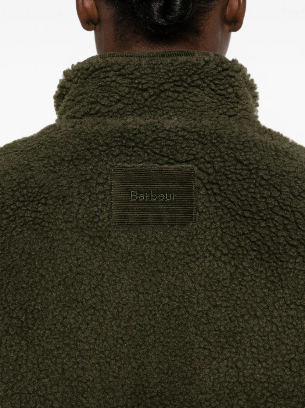Barbour Elenora fleece jack met rits Groen