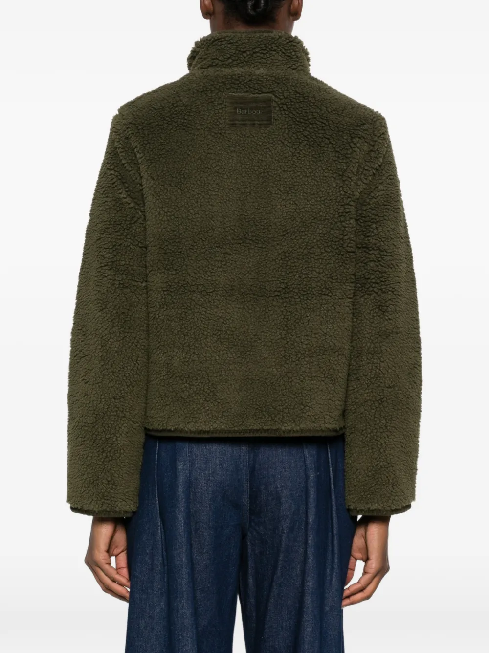 Barbour Elenora fleece jack met rits Groen