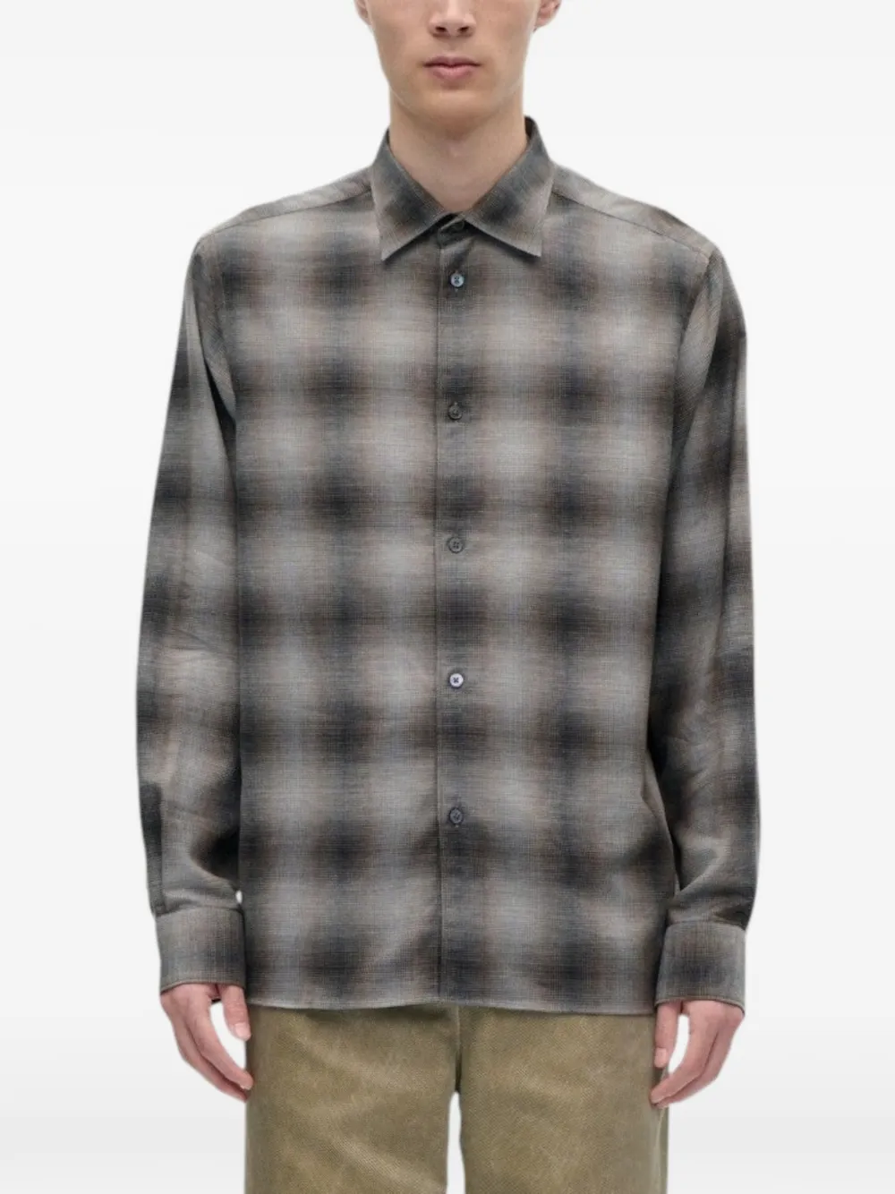 Berner Kühl Volume check-print shirt