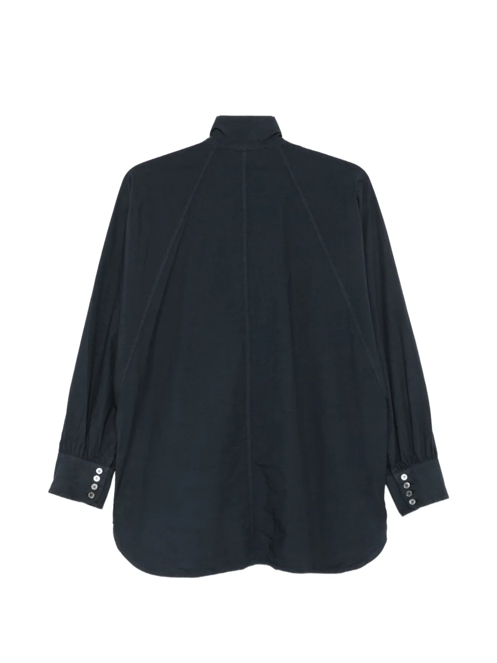 Barena Cristal blouse met hoge hals en knopen Blauw