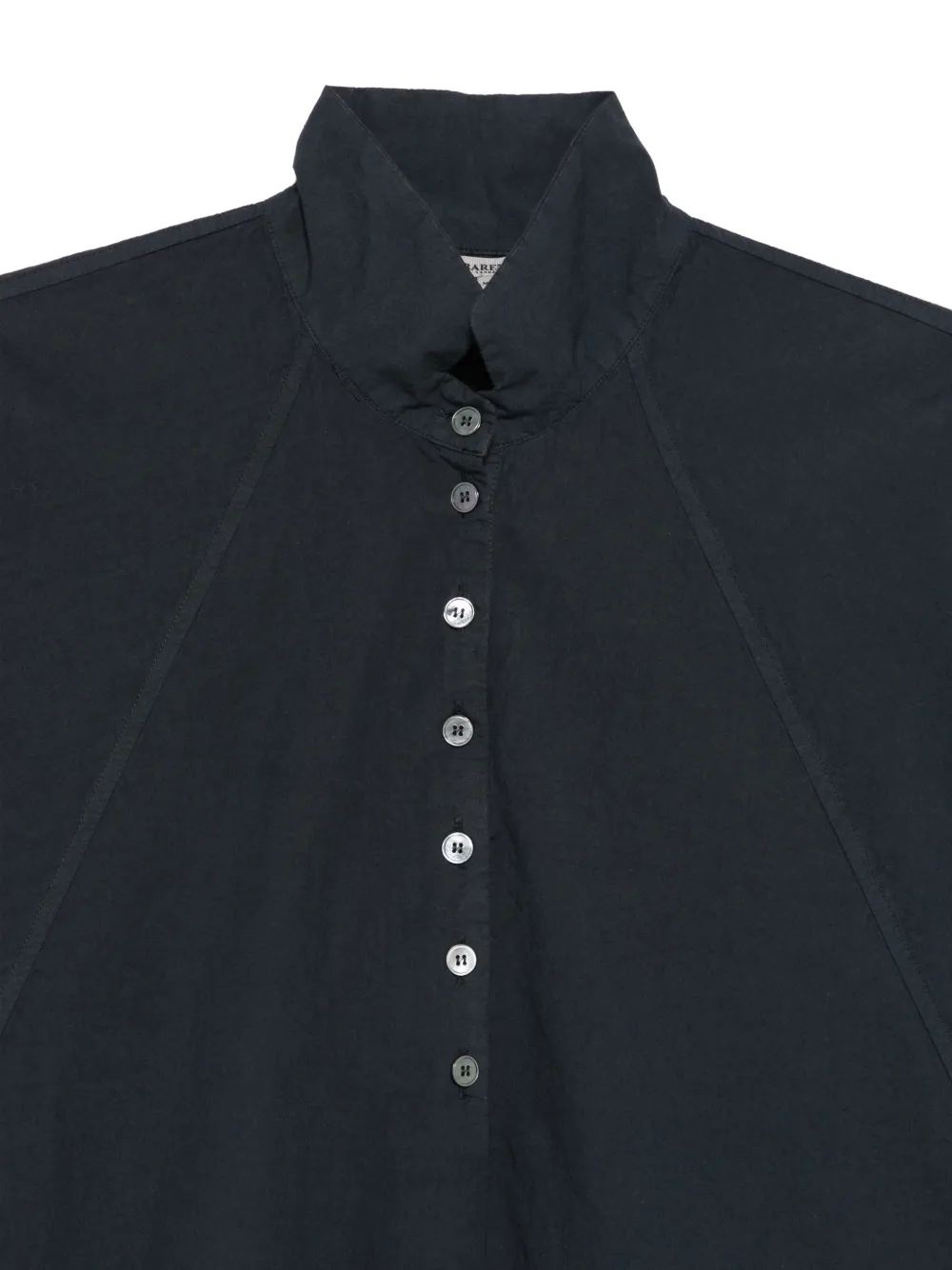 Barena Cristal blouse met hoge hals en knopen Blauw