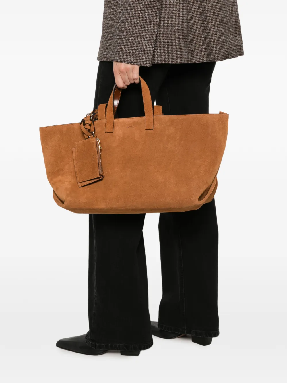 A.P.C. Suède shopper Beige