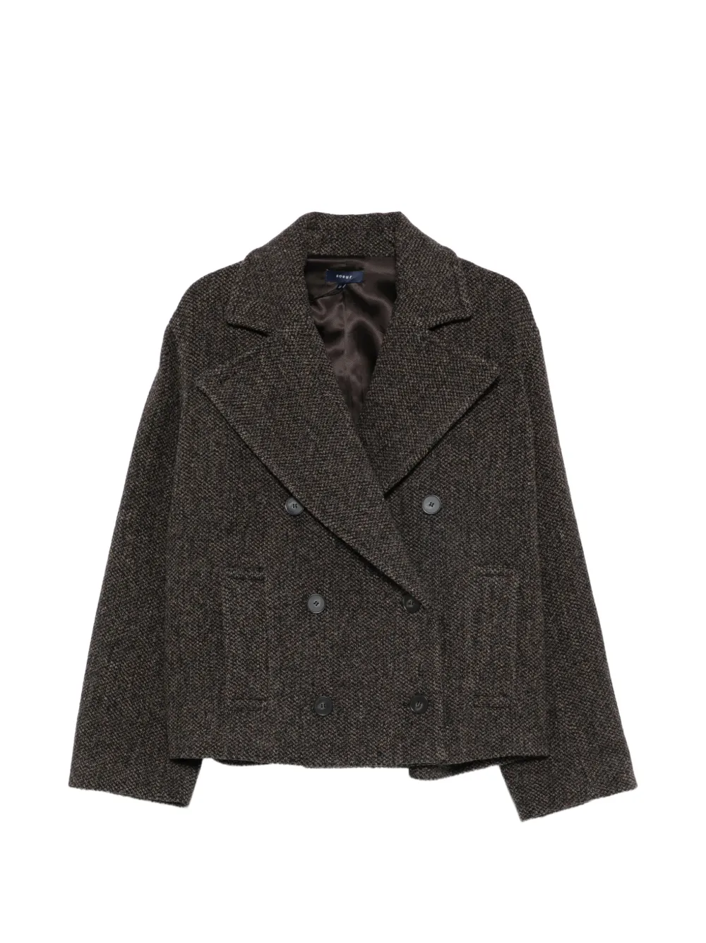 Soeur Joseph double-breasted coat - Braun